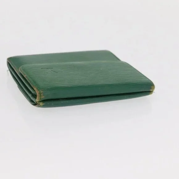 LOUIS VUITTON Hermes Epi Wallet Canvas 2 Set Red Green